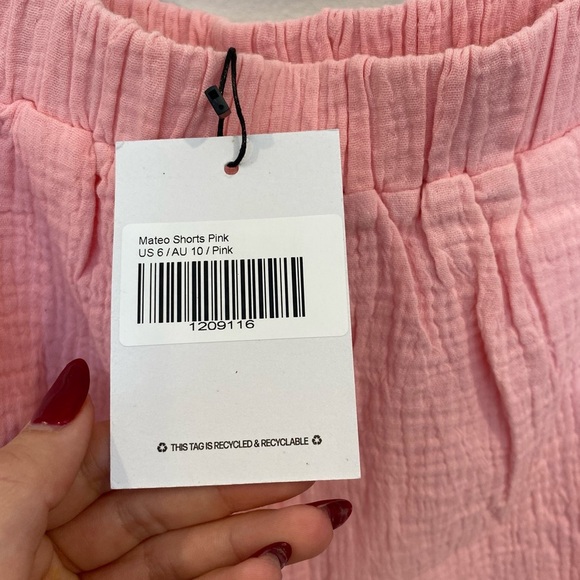 Princess Polly Mateo Shorts In Pink Size 6 - Picture 12 of 13